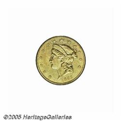 1852-O $20 AU53 PCGS. This is a subtly colored, g