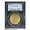Image 3 : 1856-S $20 AU58 PCGS. This coin retains much of t