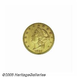 1859 $20 XF45 NGC. A very scarce, low mintage iss