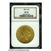 Image 1 : 1860 $20 AU58 NGC. An tough issue in higher grade