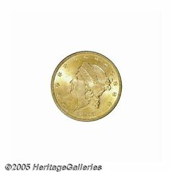 1860 $20 MS62 PCGS. Although hardly a common date