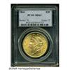 Image 3 : 1860 $20 MS62 PCGS. Although hardly a common date