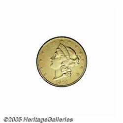 1860-O $20 AU Details, Improperly Cleaned, NCS. W