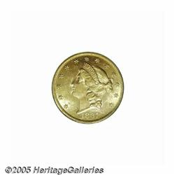 1867 $20 MS61 PCGS. An attractive Mint State exam