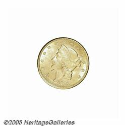 1875-CC $20 MS61 Cleaned, Uncertified. Lustrous i