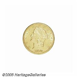 1879-CC $20 AU55 Cleaned. Uncertified. The surfac