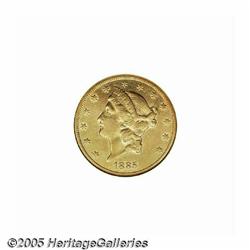 1885-CC $20 XF45 NGC. A desirable Carson City iss