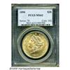 Image 1 : 1890 $20 MS62 PCGS. Lustrous and mildly frosty, w