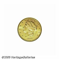 1890-CC $20 MS61 ANACS. Fully lustrous with pleas