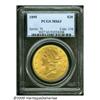 Image 1 : 1895 $20 MS63 PCGS. The original deep orange-gold