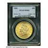 Image 1 : 1895 $20 MS63 PCGS. A sharply struck and fully lu