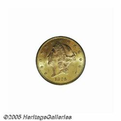 1895-S $20 MS63 PCGS. Orange-gold luster and flas