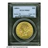 Image 3 : 1898-S $20 MS63 PCGS. Frosty luster throughout, w