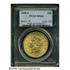 Image 3 : 1898-S $20 MS64 PCGS. Brilliant, lustrous, and sh