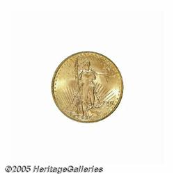 1907 $20 Arabic Numerals MS65 PCGS. A splendid br