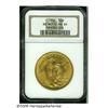Image 1 : 1908 $20 No Motto MS64 NGC. Lavish pink and green