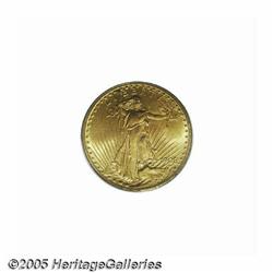 1908 $20 Motto MS64 PCGS. A Choice example of thi