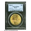 Image 1 : 1908-D $20 Motto MS64 PCGS. A sharply defined exa