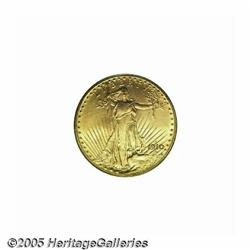 1910-D $20 MS65 PCGS. Satinlike, almost blemish-f