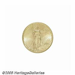 1911-D $20 MS66 NGC. D/D FS-1911.5. The D mintmar