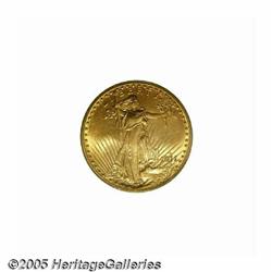 1911-D $20 MS66 PCGS. Fully struck with pleasing 