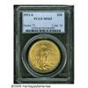 Image 3 : 1911-S $20 MS65 PCGS. Frosty and attractive. Most