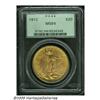 Image 3 : 1912 $20 MS64 PCGS. Well struck, a couple of unfo