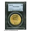 Image 3 : 1913-D $20 MS65 PCGS. An uncommonly clean coin fo
