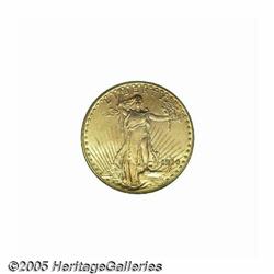 1914-D $20 MS65 PCGS. Deeply lustrous beneath a u