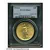 Image 1 : 1914-S $20 MS64 PCGS. Well struck with a few mino