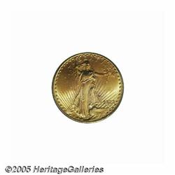 1922 $20 MS65 PCGS. An exceptional Gem specimen f