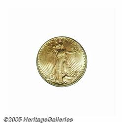 1922 $20 MS65 PCGS. Well struck with gleaming sat