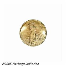 1922-S $20 MS64 PCGS. Brilliant and frosty with o