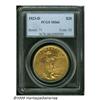 Image 3 : 1923-D $20 MS66 PCGS. Outrageous luster and color