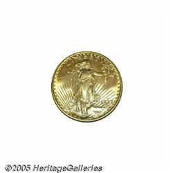 1923-D $20 MS66 NGC. Shades of brassy-gold and de