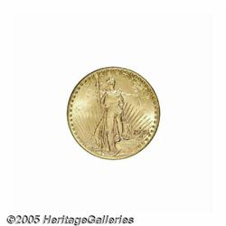 1925-D $20 MS62 PCGS. One of the mass melted bran