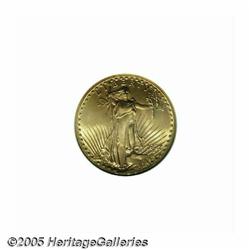 1927 $20 MS66 S NGC. Pumpkin-gold color dominates