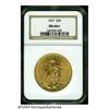 Image 3 : 1927 $20 MS66 S NGC. Pumpkin-gold color dominates
