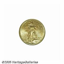 1927 $20 MS66 NGC. Uncommonly abrasion-free for t