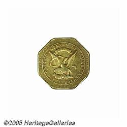 1852 $50 Assay Office Fifty Dollar, 900 Thous. VF