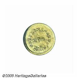 (1842-52) G$1 A.Bechtler Dollar, 27G. 21C. XF Det