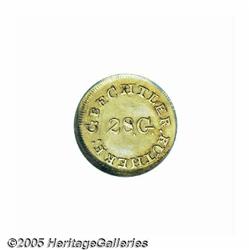 (1834-37) G$1 C.Bechtler Dollar, 28G. Centered AU