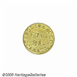 (1837-42) $2 1/2 C.Bechtler Quarter Eagle, 67G. 2