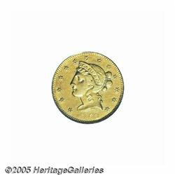 1860 $5 Clark, Gruber & Co. Five Dollar AU58 PCGS