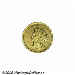 1861 $2 1/2 Clark, Gruber & Co. Quarter Eagle VF3