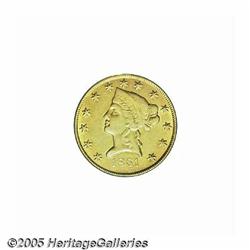 1861 $10 Clark, Gruber & Co. Ten Dollar AU53 PCGS