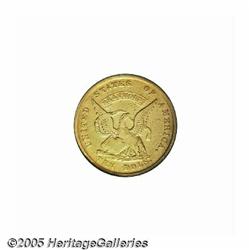 1852/1 $10 Humbert Ten Dollar VF Details, Reverse