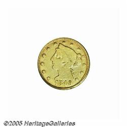 1849 $5 Moffat & Co. Five Dollar Fine 15 PCGS. K-