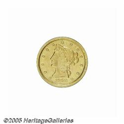 1852 $10 Moffat & Co. Ten Dollar Repaired, AU Det