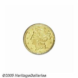 1856 50C Liberty Round 50 Cents, BG-434, Low R.4,